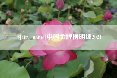 江西中国金牌榜明细2021