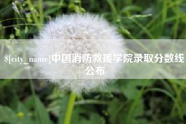 江西中国消防救援学院录取分数线公布