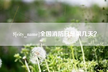 江西全国消防日是第几天？