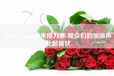 江西500米接力赛-观众们的加油声此起彼伏