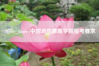 江西中国消防救援学院报考要求