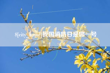 江西我国消防日是哪一号
