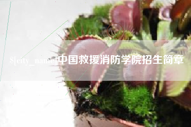 江西中国救援消防学院招生简章