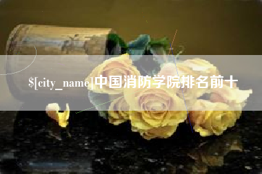 江西中国消防学院排名前十
