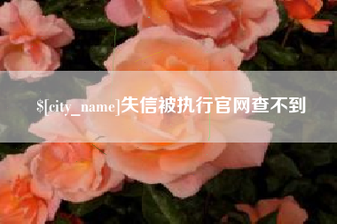 江西失信被执行官网查不到