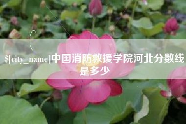 江西中国消防救援学院河北分数线是多少