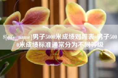 江西男子5000米成绩对照表-男子5000米成绩标准通常分为不同等级