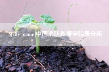 江西中国消防救援学院录分线