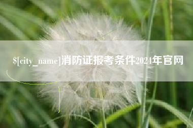 江西消防证报考条件2024年官网