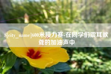 江西600米接力赛-在同学们震耳欲聋的加油声中