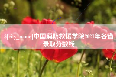 江西中国消防救援学院2021年各省录取分数线