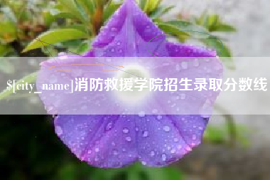 江西消防救援学院招生录取分数线