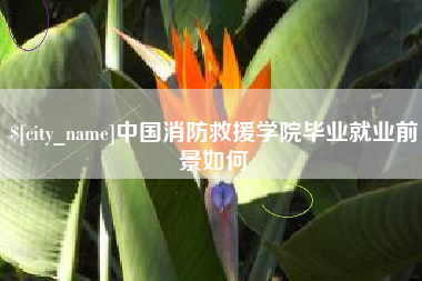 江西中国消防救援学院毕业就业前景如何