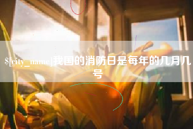 江西我国的消防日是每年的几月几号