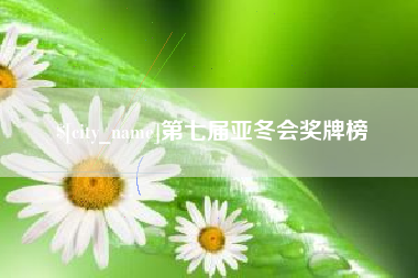 江西第七届亚冬会奖牌榜