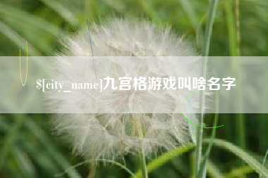 江西九宫格游戏叫啥名字