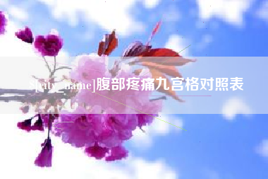 江西腹部疼痛九宫格对照表