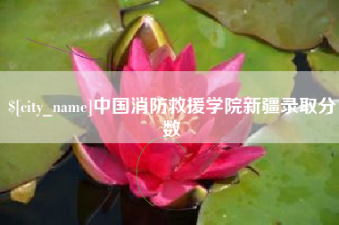 江西中国消防救援学院新疆录取分数