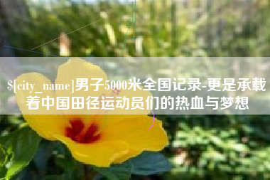 江西男子5000米全国记录-更是承载着中国田径运动员们的热血与梦想