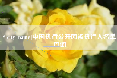 江西中国执行公开网被执行人名单查询
