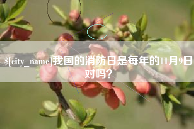 江西我国的消防日是每年的11月9日对吗？
