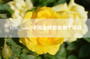 江西中国金牌都是哪个项目