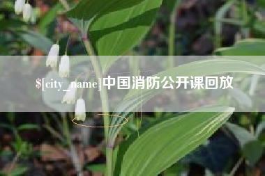 江西中国消防公开课回放