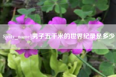 江西男子五千米的世界纪录是多少