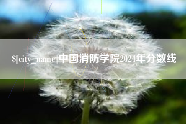 江西中国消防学院2024年分数线
