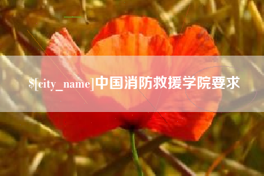 江西中国消防救援学院要求