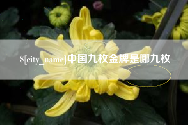 江西中国九枚金牌是哪九枚