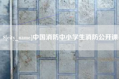 江西中国消防中小学生消防公开课
