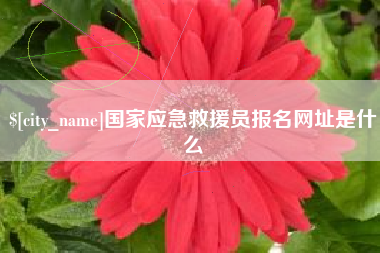 江西国家应急救援员报名网址是什么