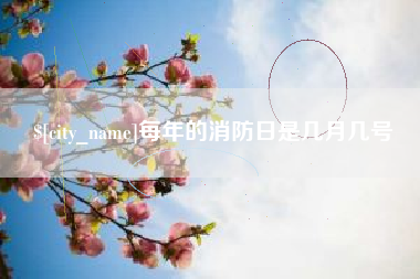 江西每年的消防日是几月几号