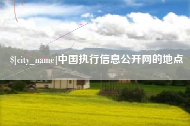 江西中国执行信息公开网的地点