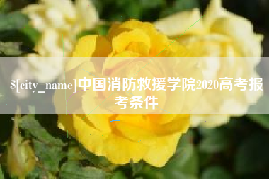 江西中国消防救援学院2020高考报考条件