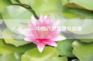江西中国六块金牌分别是